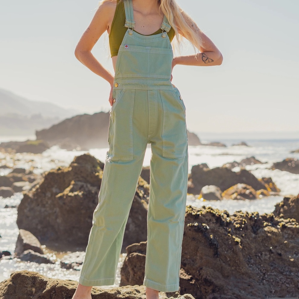 Big Bud Press Original Overalls in Sage Green P NWOT